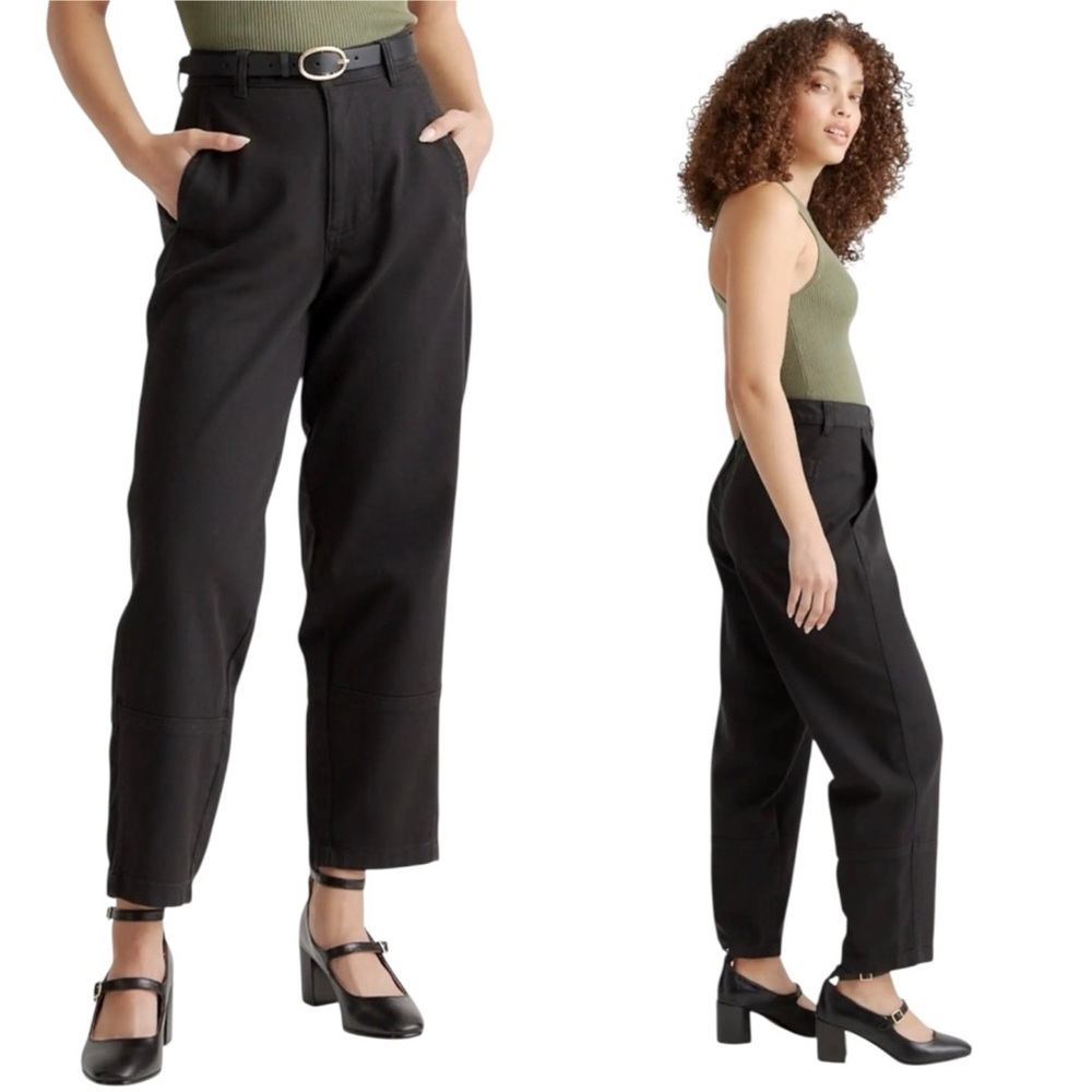 Quince Organic Stretch Cotton Twill Barrel Pants